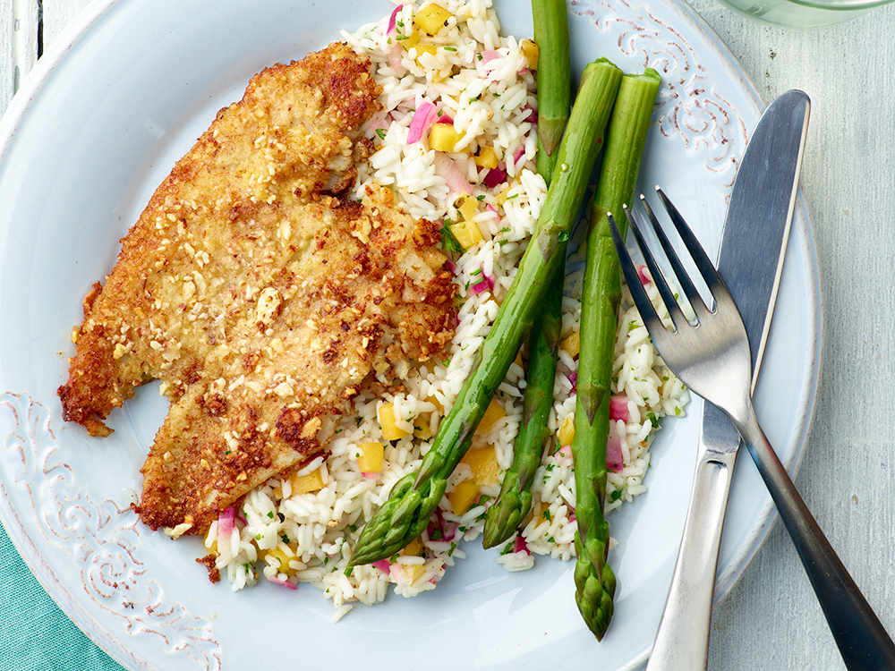 Almond Crusted Flounder with Lemon Brown Butter Sauce Savory