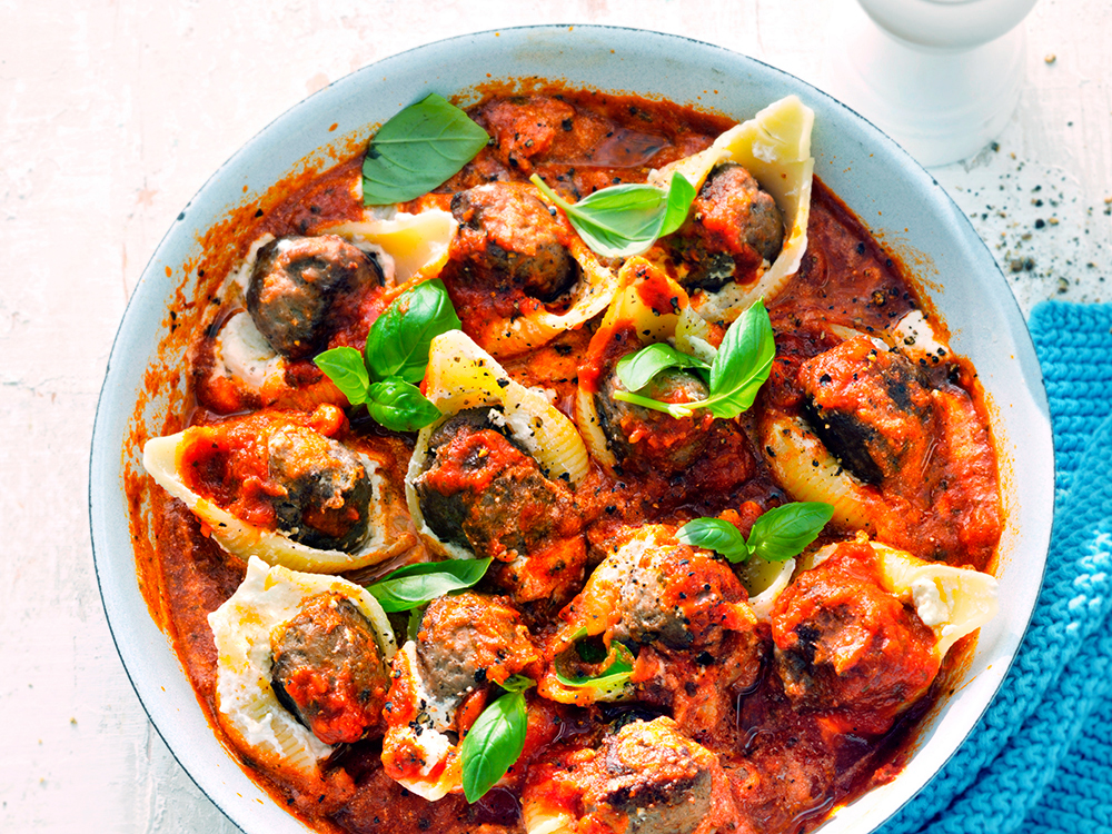 Simple Meatball-Stuffed Shells | Savory