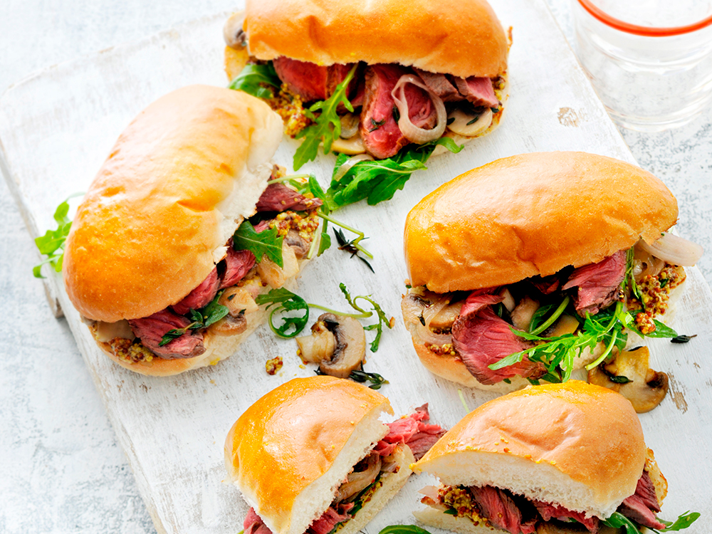 Steak and Mushroom Sandwich | Savory