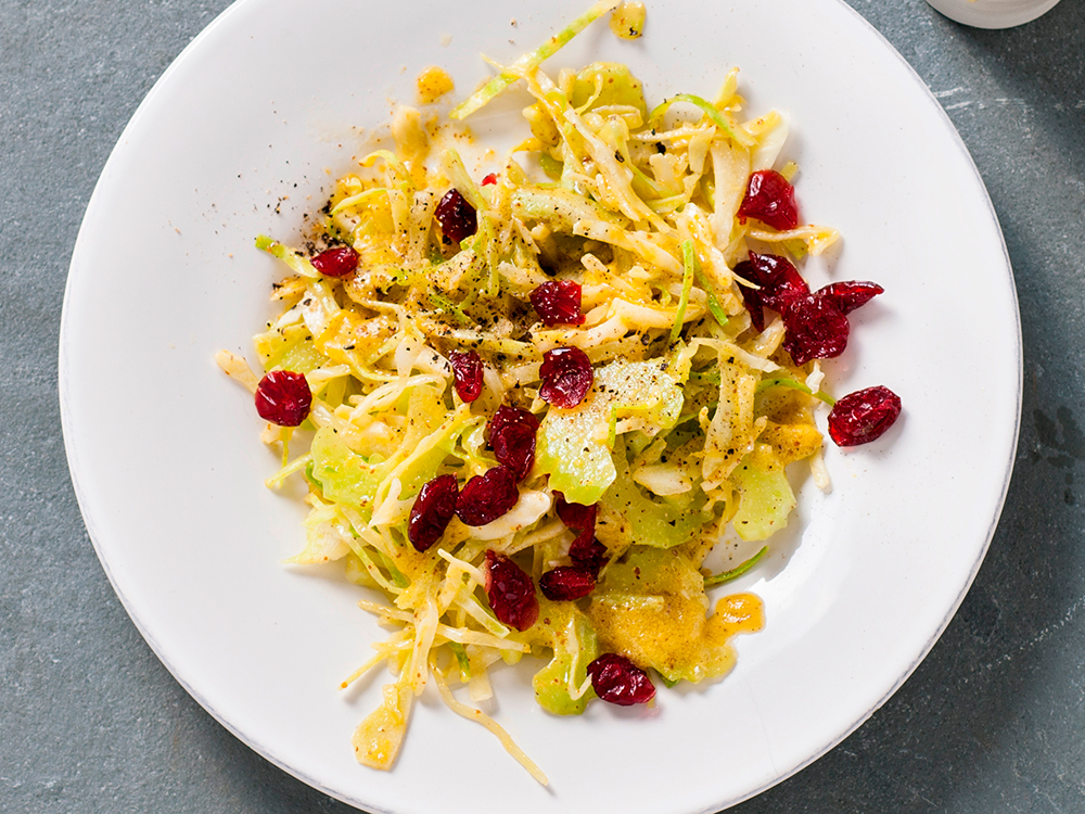 Celery, Cabbage, and Cranberry Slaw | Savory