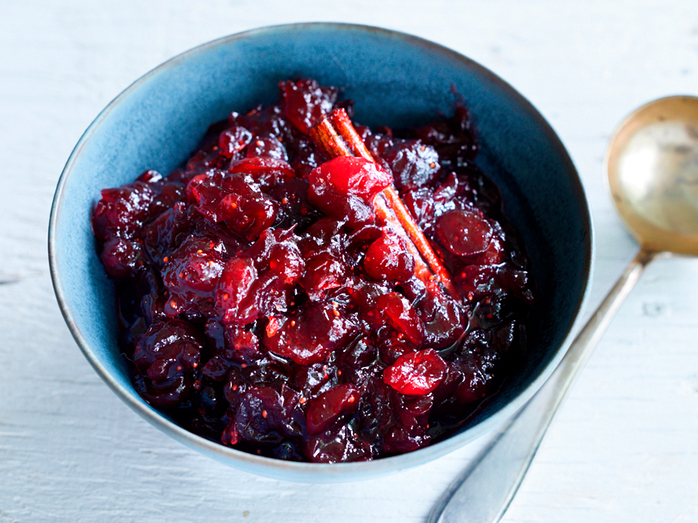 Triple Cranberry Sauce Savory