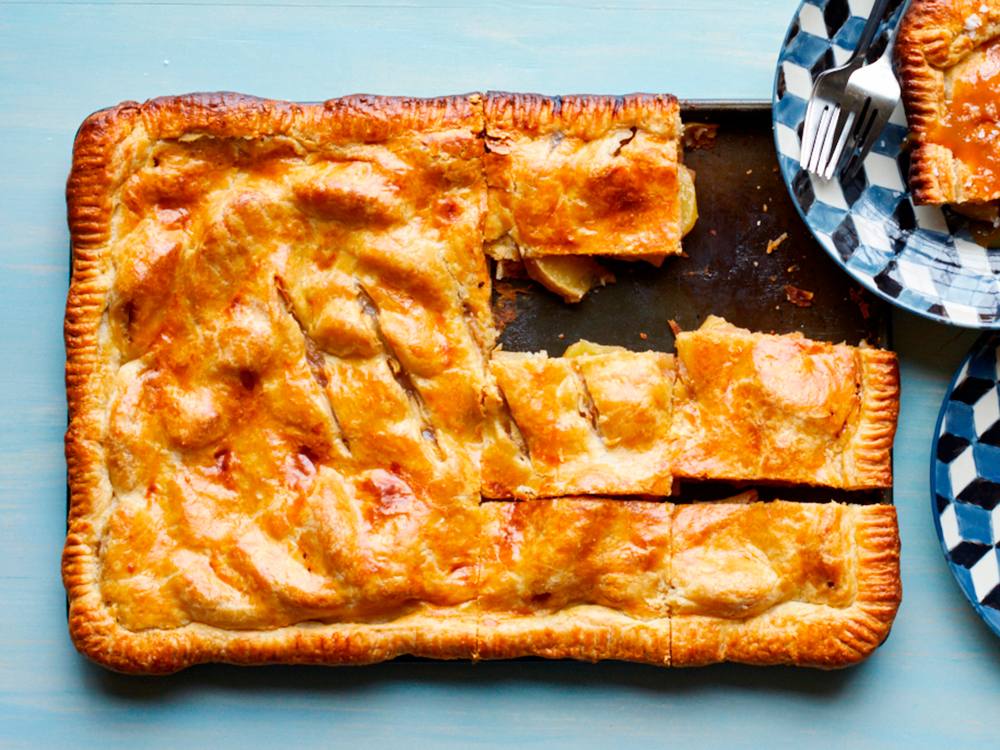 Salted Caramel-Apple Slab Pie | Savory
