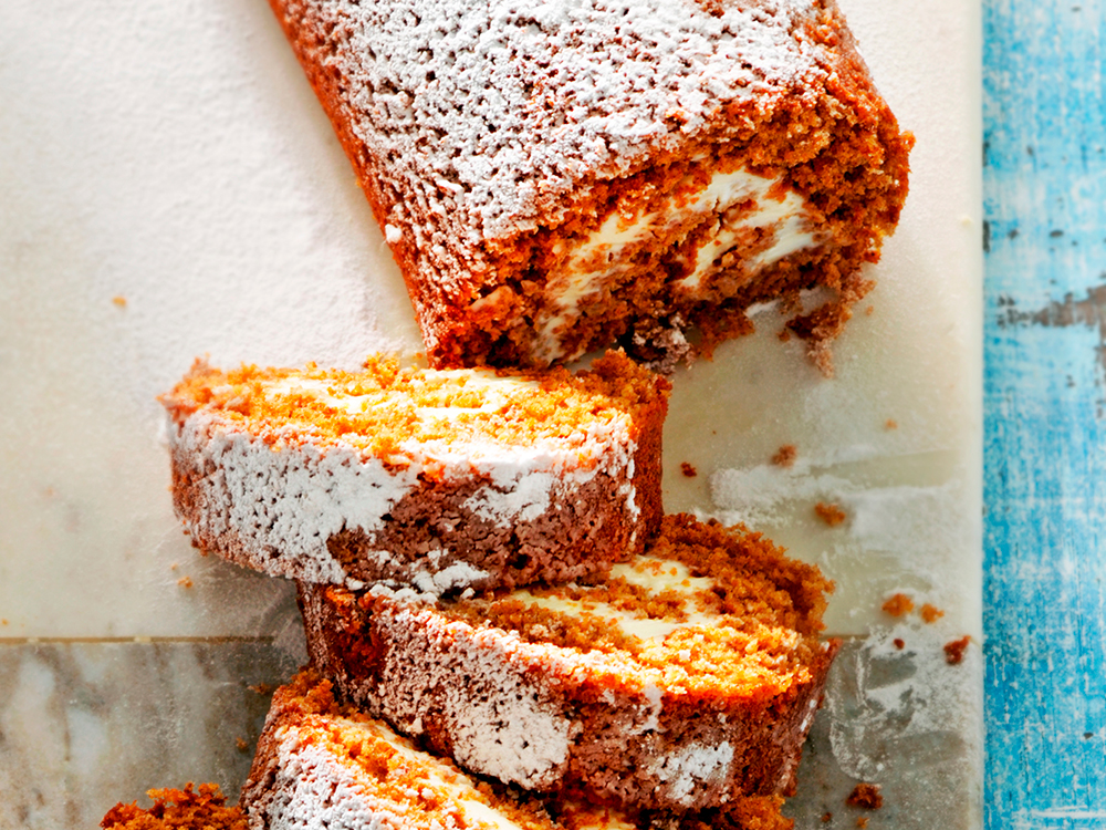 Spiced Pumpkin Roll with Cream Cheese Frosting | Savory