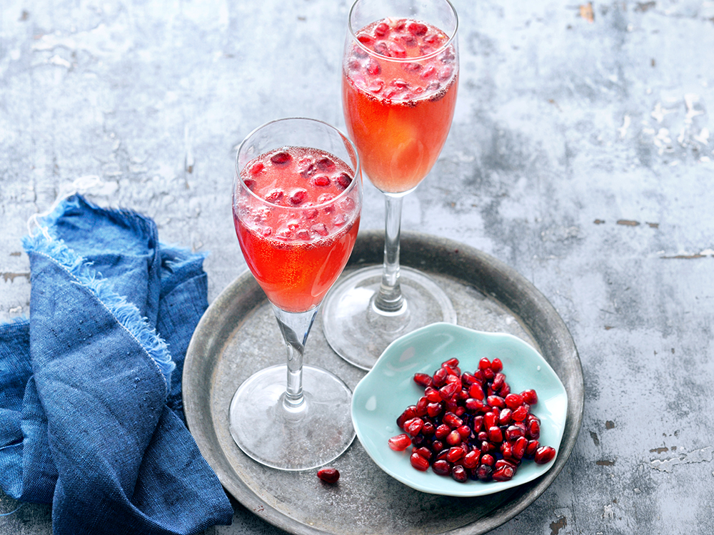 Pomegranate Cosmo Fizz | Savory