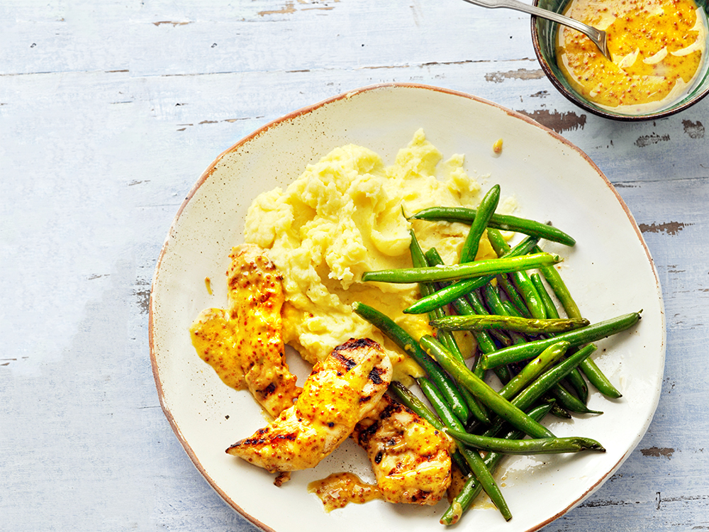 Chicken Tenders with Potatoes and Green Beans | Savory