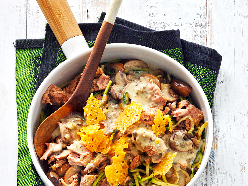 Tuna Zoodle Skillet Casserole Savory