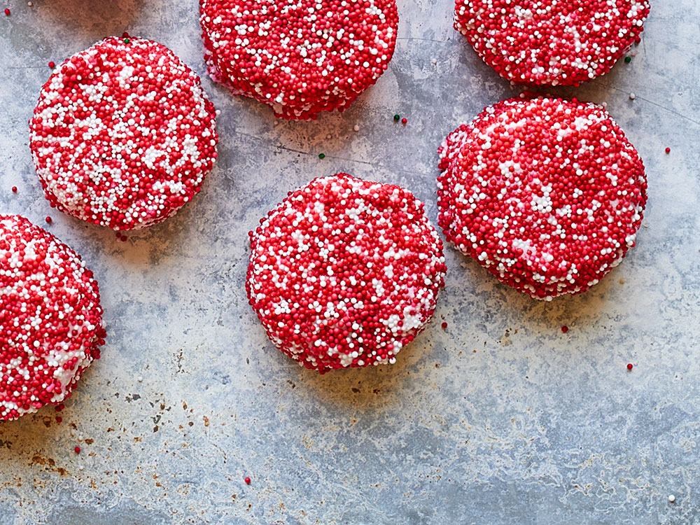 Mini Christmas Sprinkle Cakes | Savory