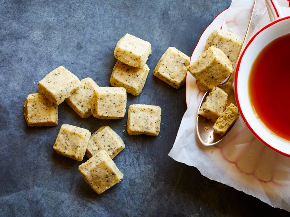 Earl Grey Shortbread Cubes | Savory