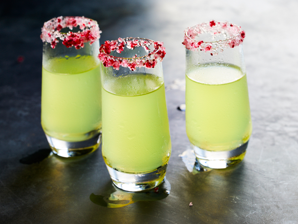 Limoncello Shots with Cranberry Sugar | Savory
