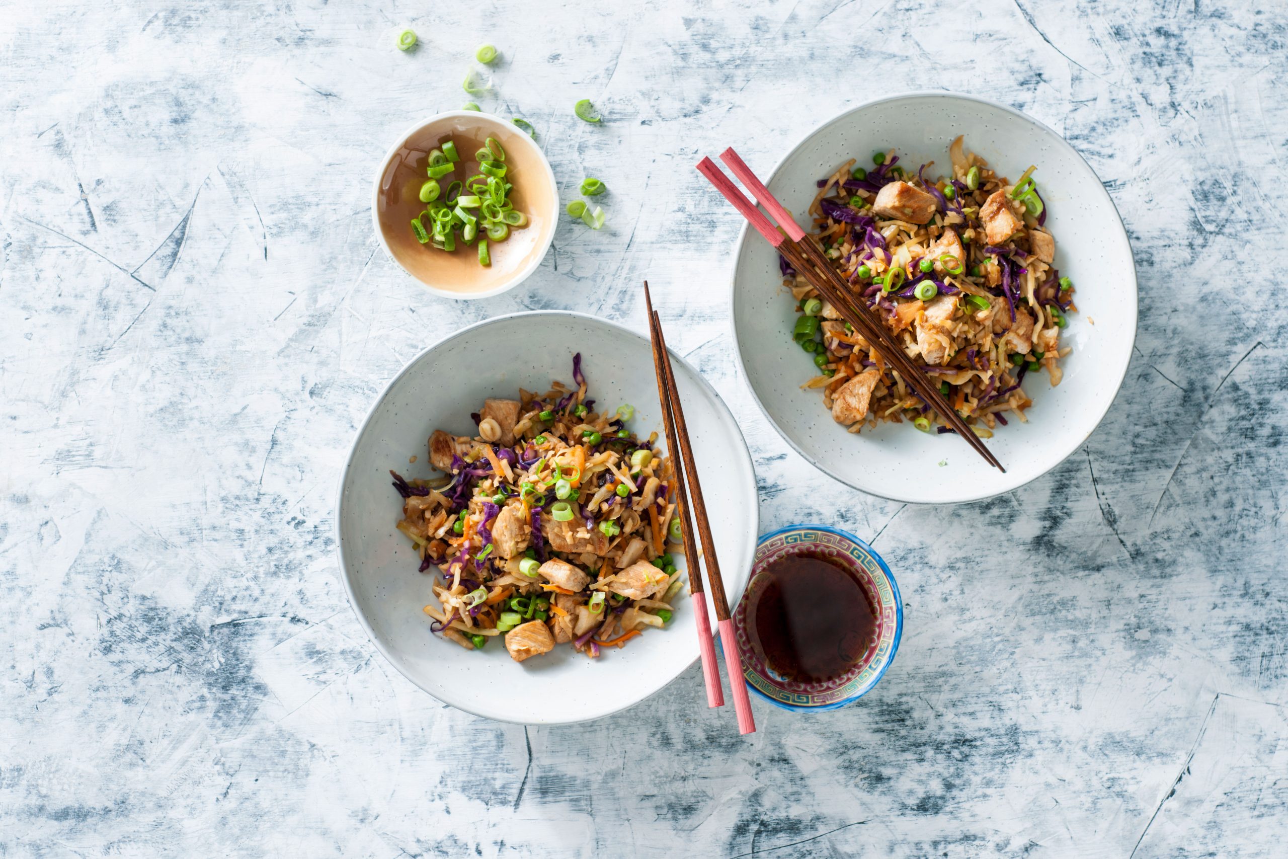 Pork and Cabbage Fried Cauliflower Rice | Savory