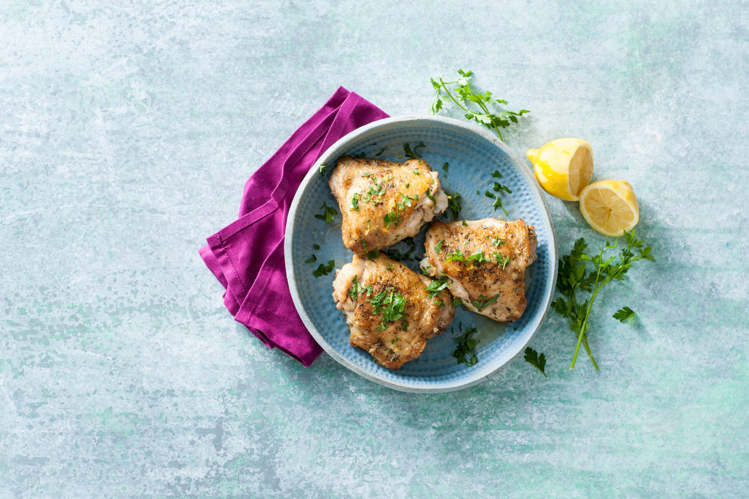 Crispy Greek-Style Chicken Thighs | Savory