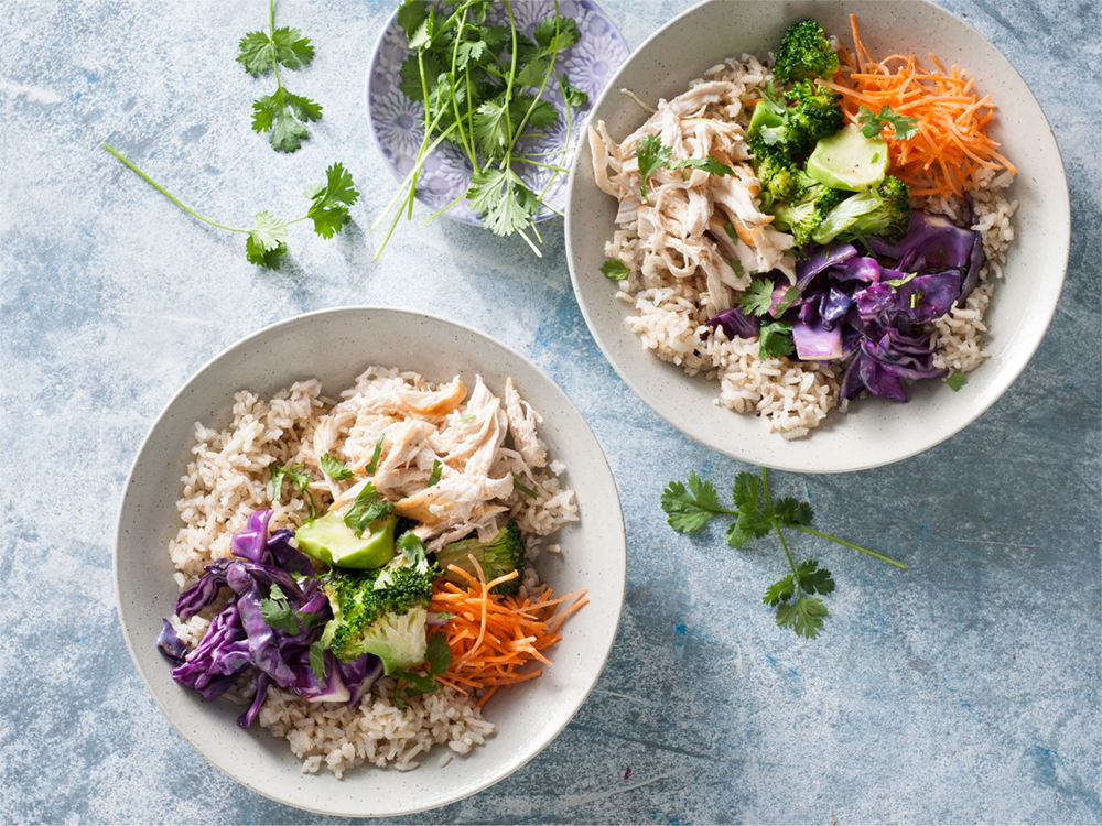 Orange-Sesame Chicken Rice Bowl | Savory