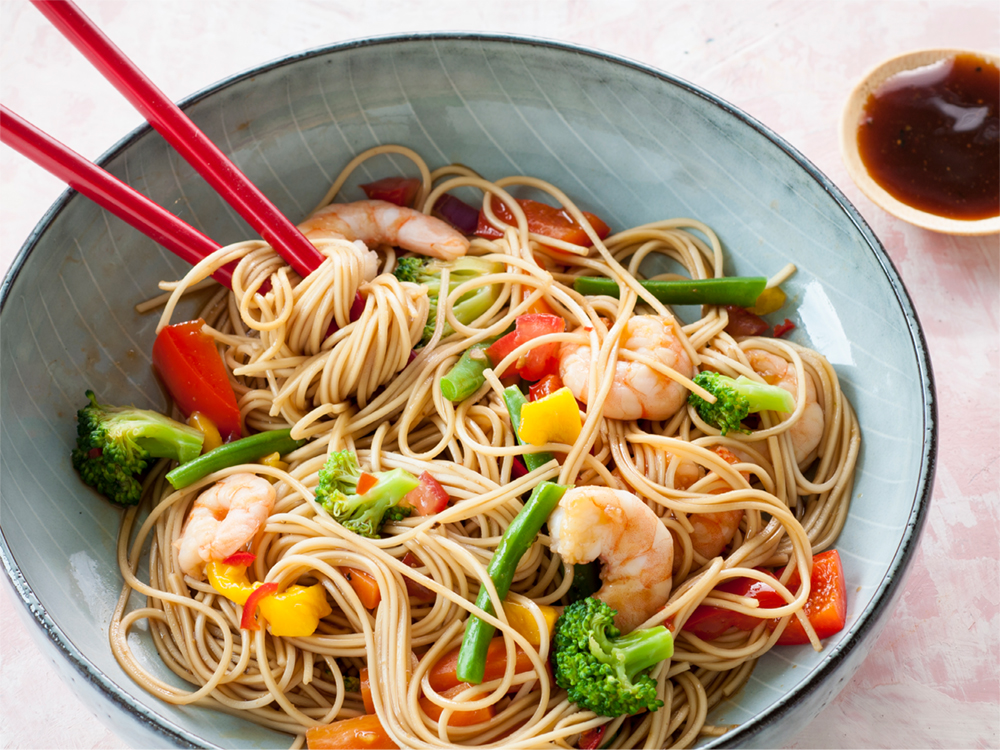 Gingery Shrimp Noodles | Savory