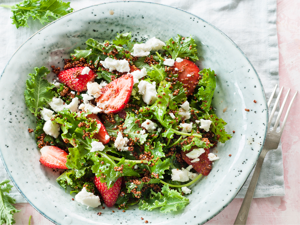 Strawberry and Kale Quinoa Salad Savory