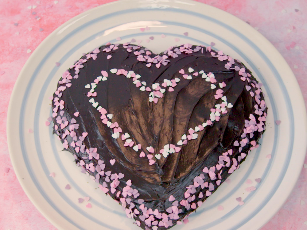 Chocolate Heart Cake | Savory
