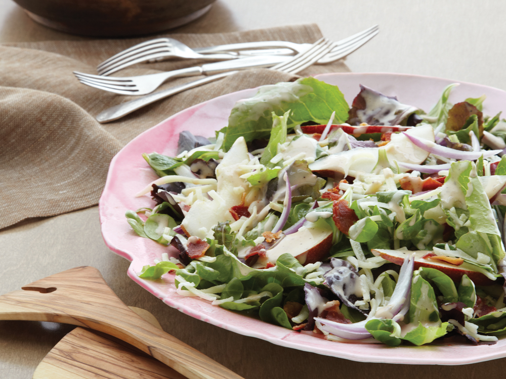 Creamy Balsamic-Pear Salad | Savory