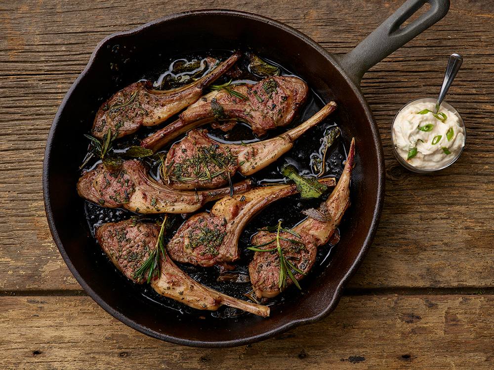 Herb Crusted Lamb Chops with Horseradish | Savory