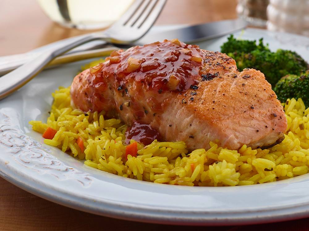 Bourbon and Maple Glazed Salmon | Savory