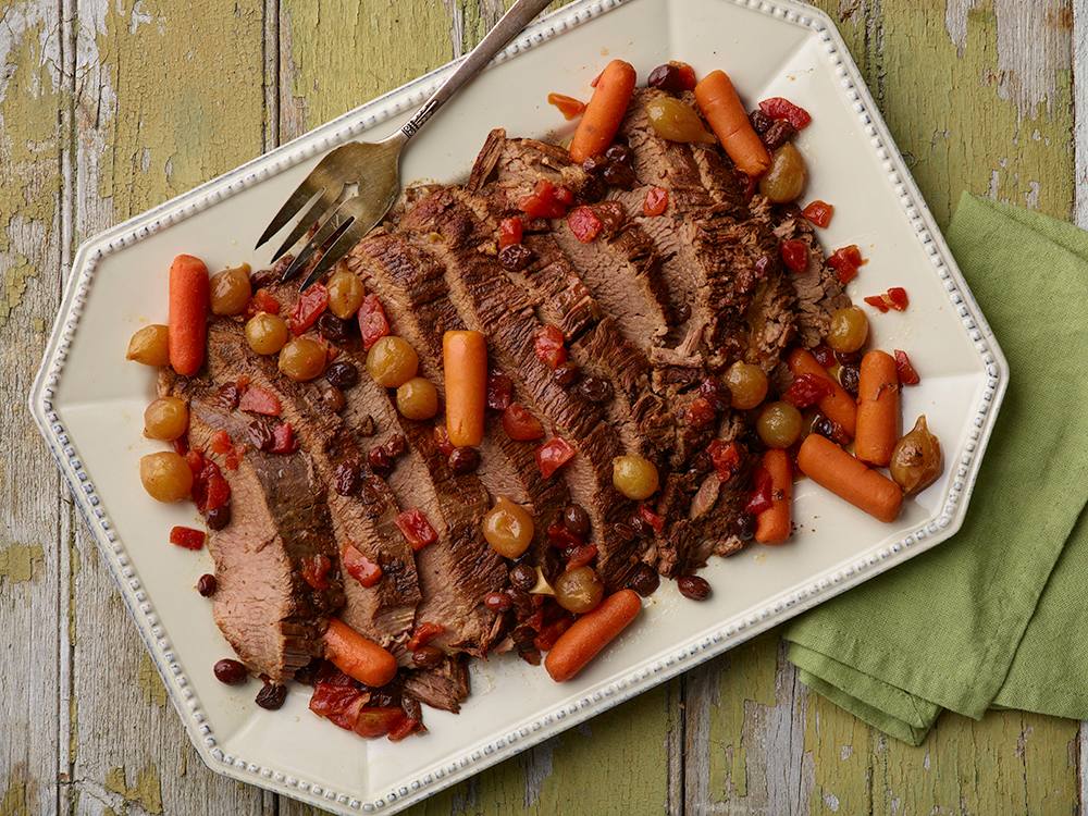 Sweet n Sour Slow Cooker Brisket Savory