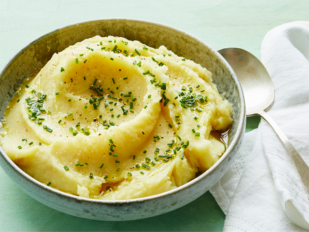 Garlicky Celery Root and Potato Purée Savory