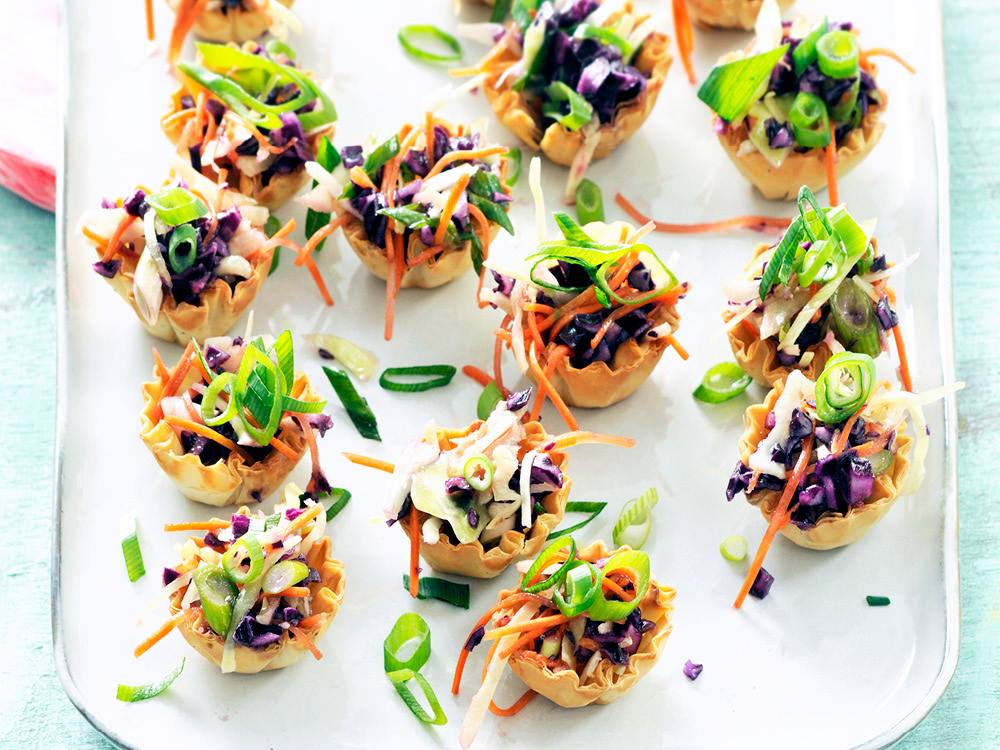 Veggie Spring Roll Tartlets | Savory