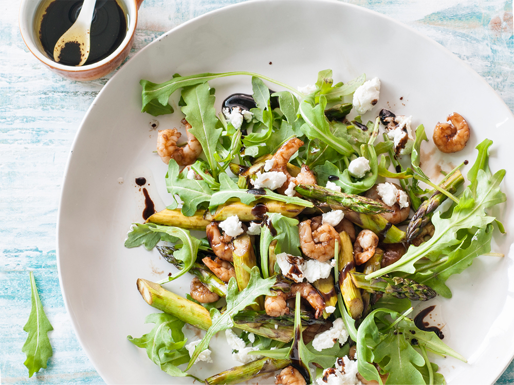 Roasted Shrimp and Asparagus Salad | Savory