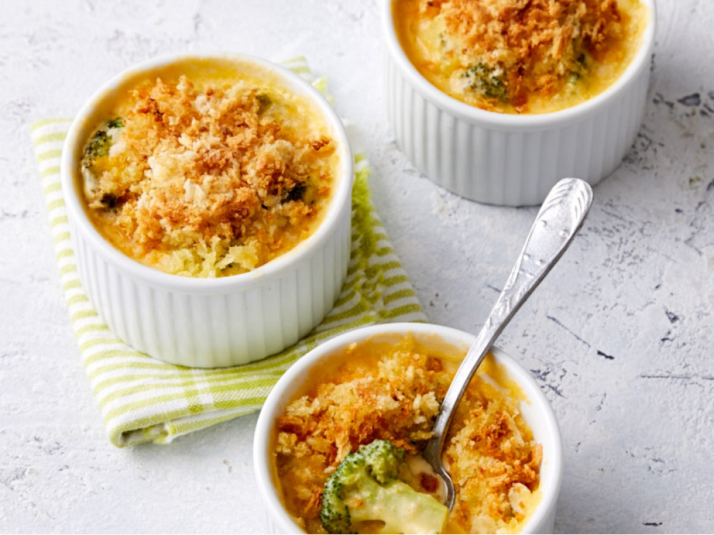Mini Cheesy Broccoli Casseroles