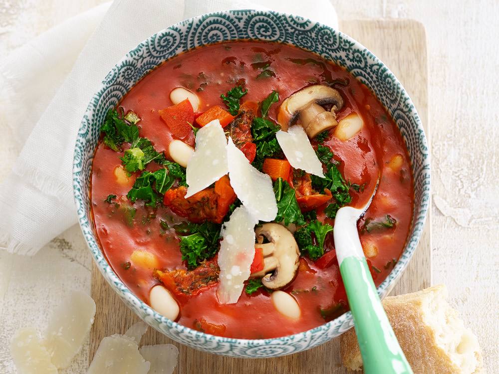 Rustic Tomato and White Bean Soup | Savory
