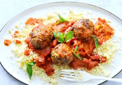 Chickpea and Beef Meatball Tagine