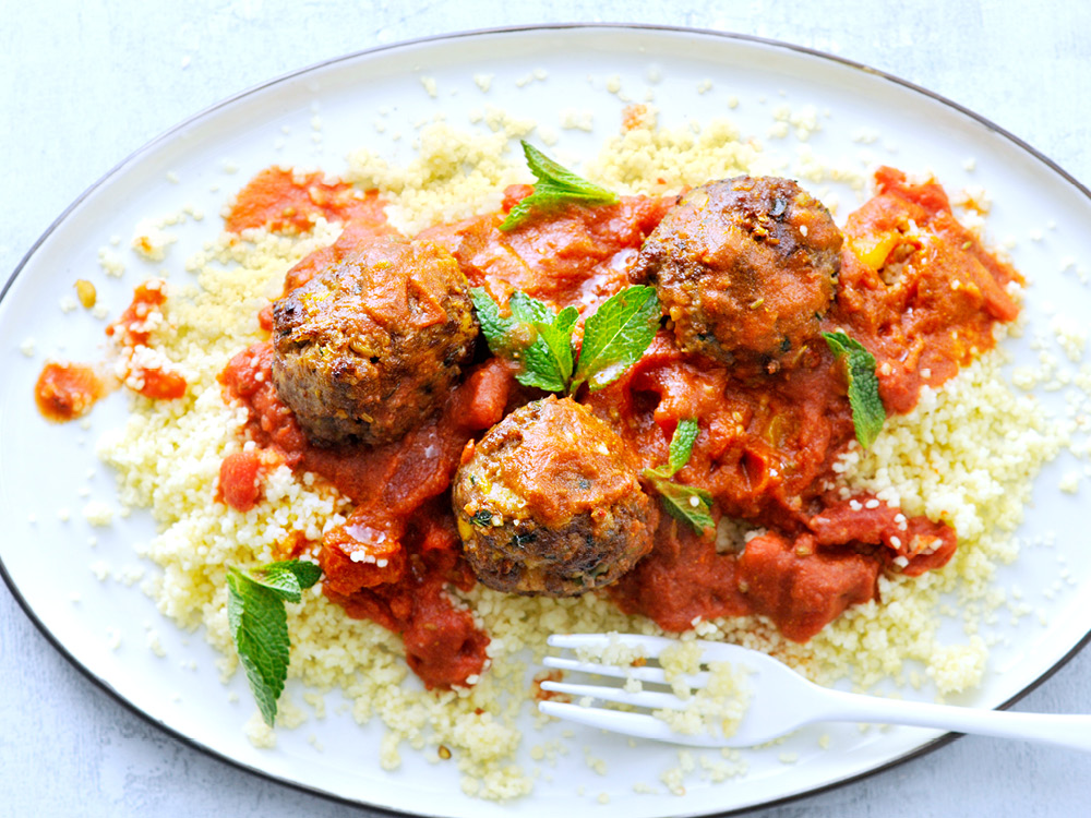 Chickpea and Beef Meatball Tagine Savory