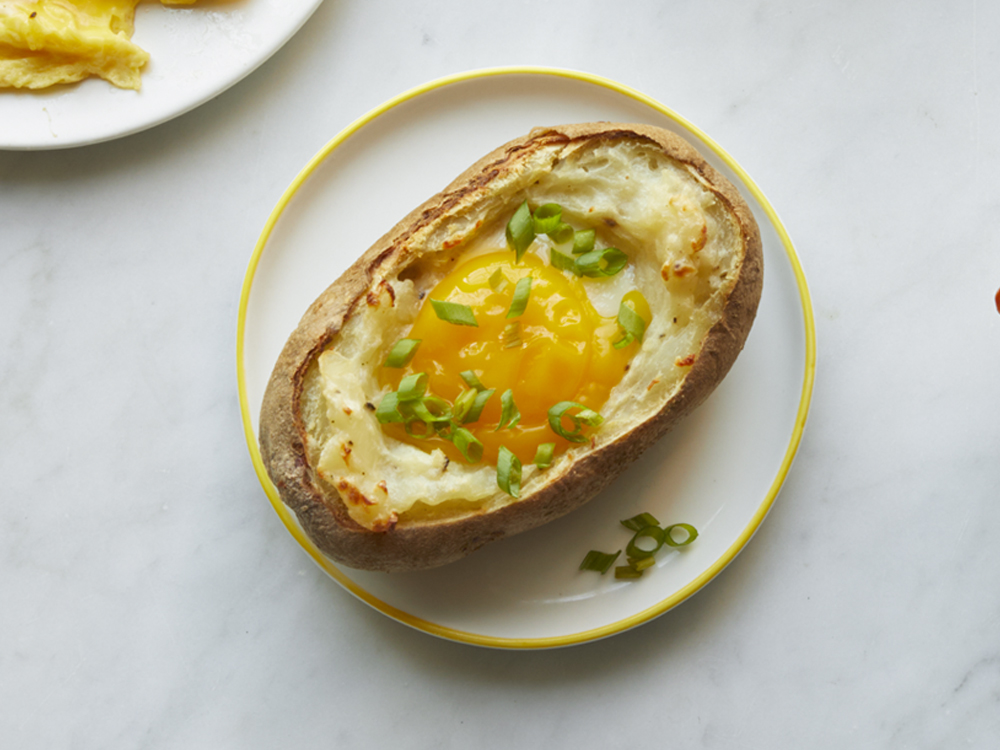 Baked Potato Eggs Savory
