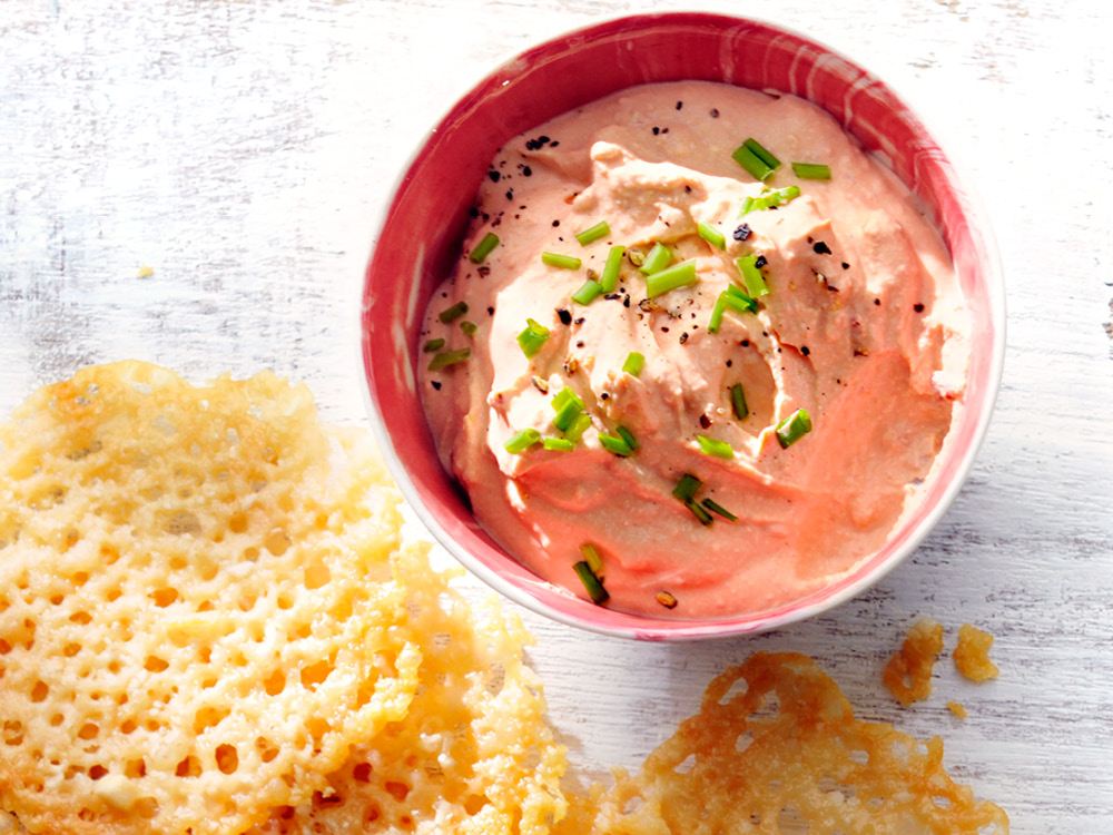 Tomato-Goat Cheese Dip | Savory