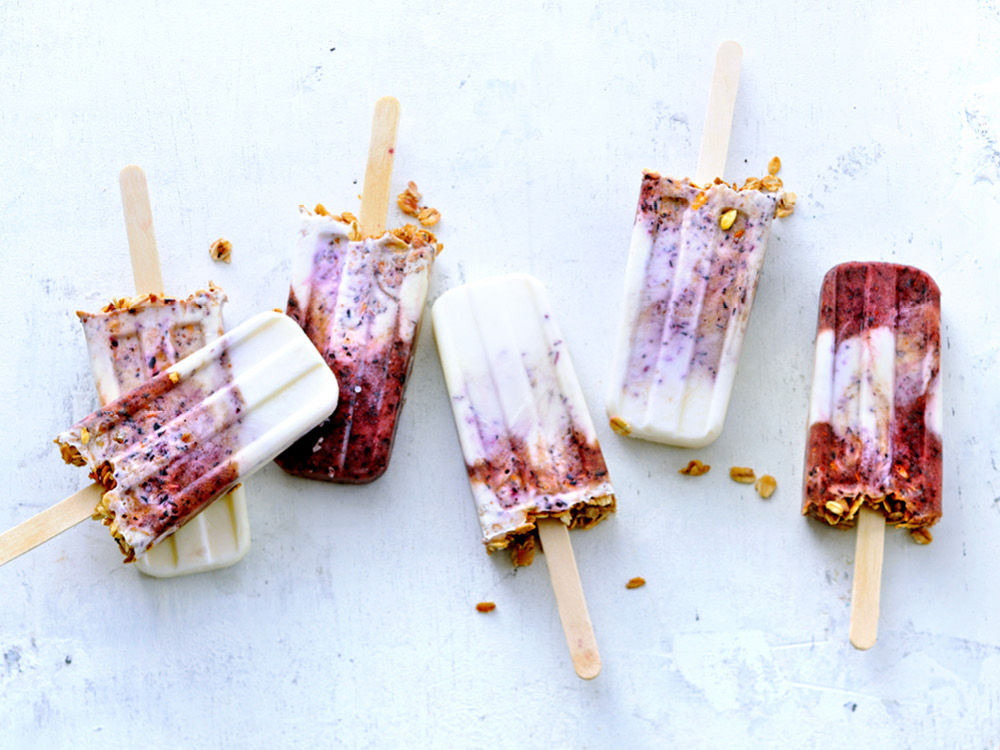 Blueberry Yogurt Breakfast Pops | Savory