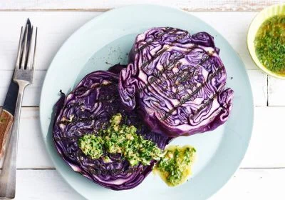 Cabbage Steaks with Herb Butter