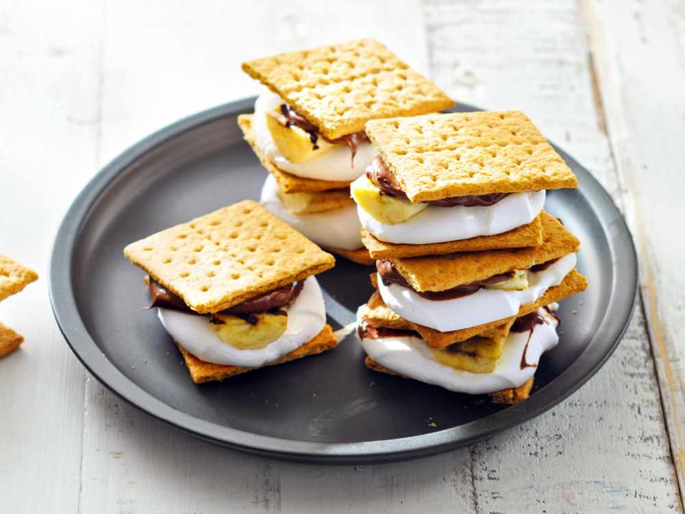 Banana-Hazelnut S'mores | Savory
