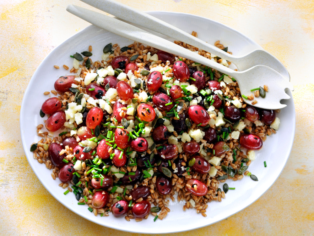 Grape and Farro Salad with Pepitas | Savory