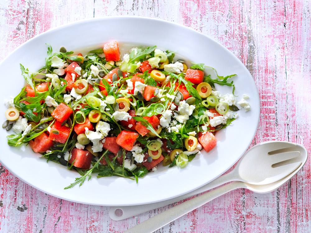 Arugula-Watermelon Salad with Cotija | Savory