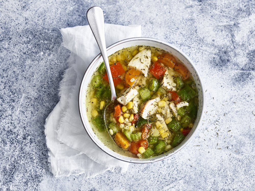 Turkey and Barley Veggie Soup | Savory
