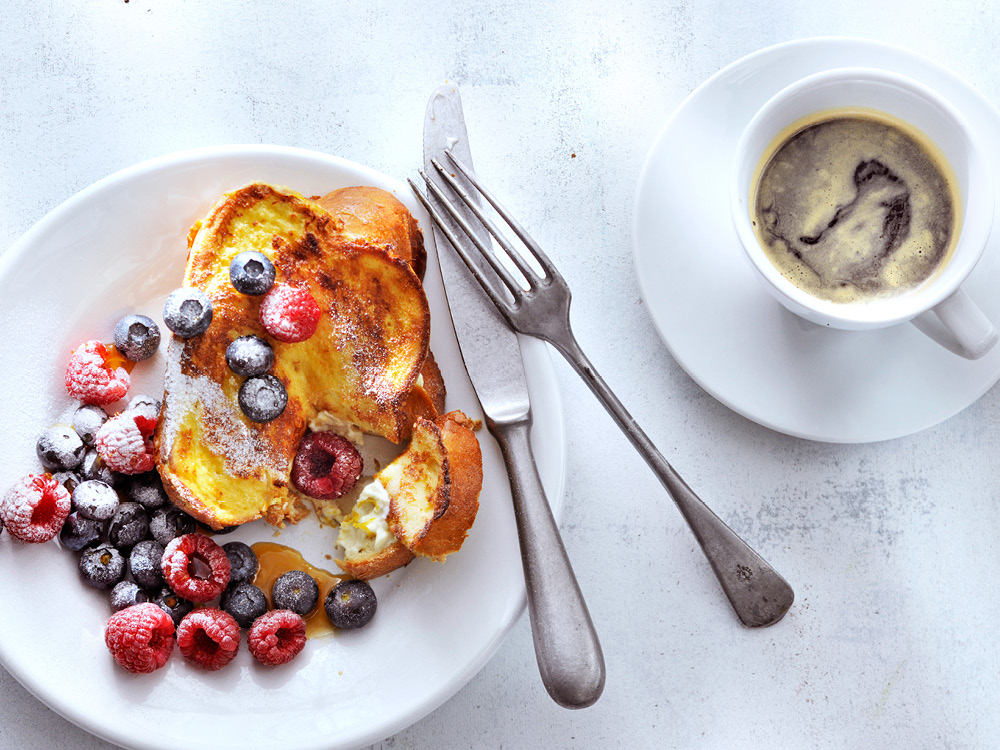 Cream Cheese–Stuffed French Toast with Berries | Savory