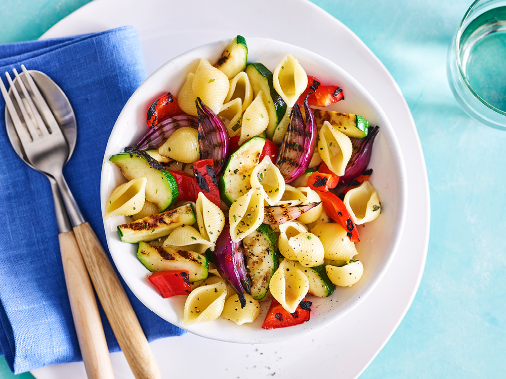 Grilled Vegetable Pasta Salad | Savory