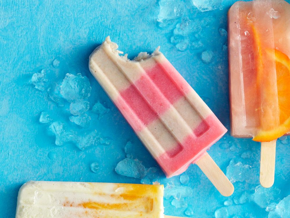 Strawberry and Banana Yogurt Pops | Savory