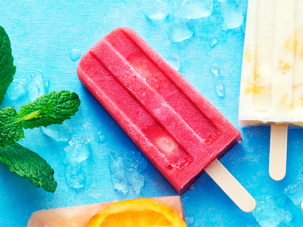 Strawberry-Raspberry Ice Pops | Savory