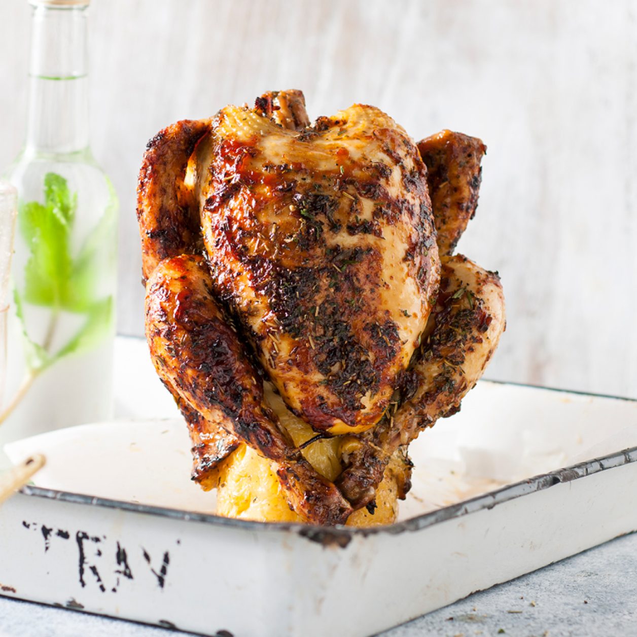 Pineapple “Beer Can” Chicken Savory