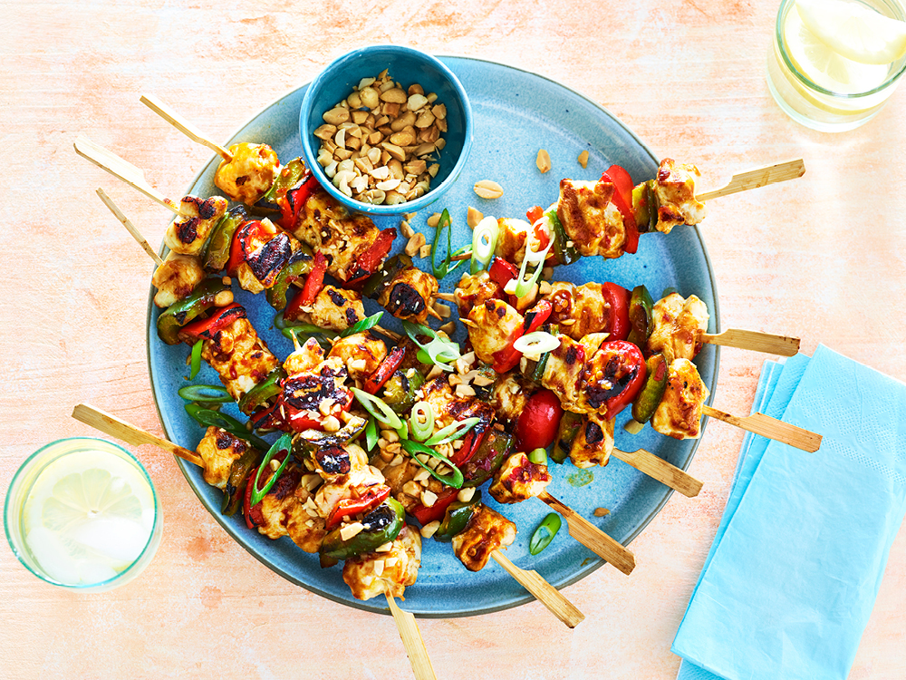 Kung Pao Chicken Skewers | Savory