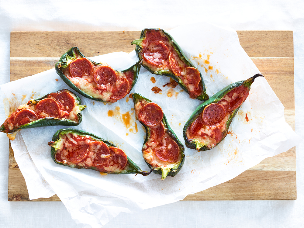 Pizza-Stuffed Poblano Peppers | Savory