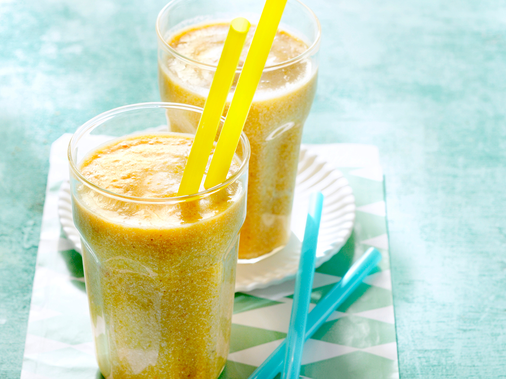 Peach and Protein Summer Breakfast Smoothies | Savory