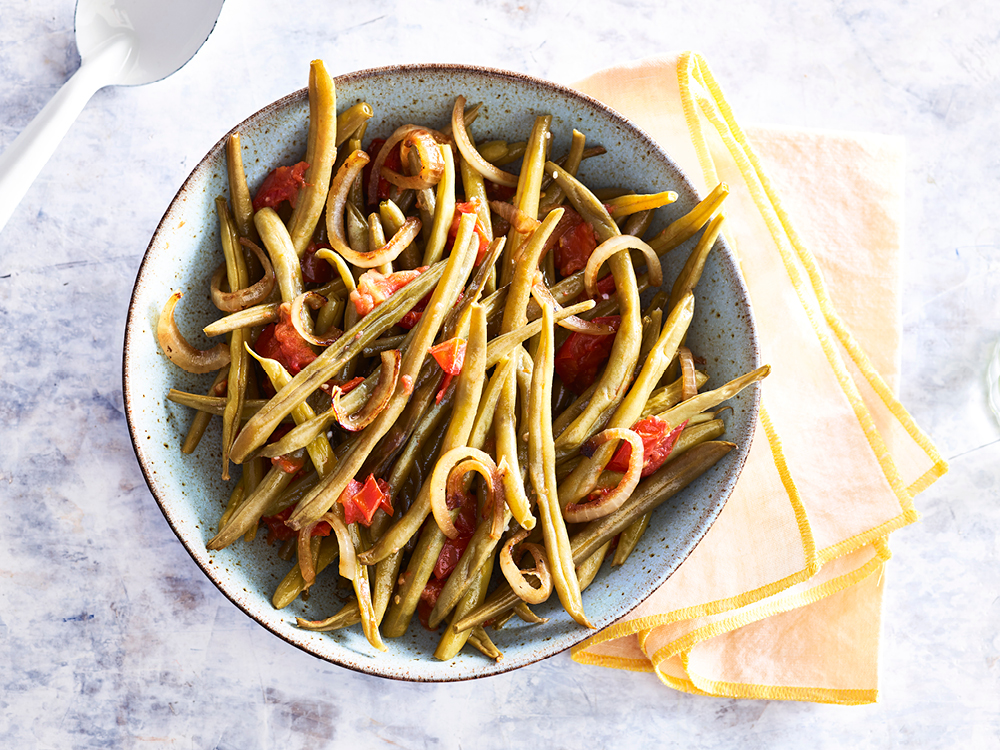 Slow Cooker Braised Green Beans | Savory