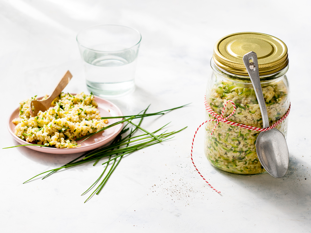 Zucchini and Millet Salad with Chive Vinaigrette | Savory