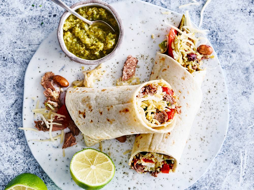 Steak and Bean Burrito | Savory