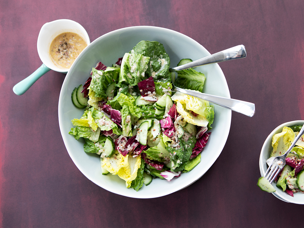 Green Salad with Mustard Vinaigrette | Savory